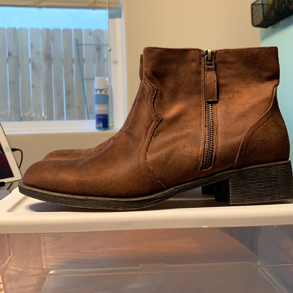 Rampage brown booties